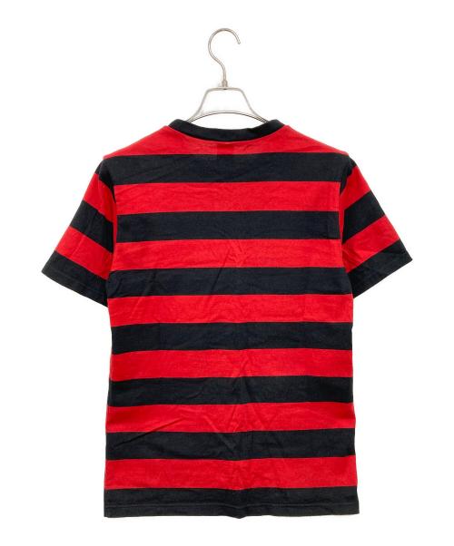 NUMBER (N)INE（ナンバーナイン）NUMBER (N)INE (ナンバーナイン) カート期 ボーダーTシャツ レッド サイズ:2の古着・服飾アイテム