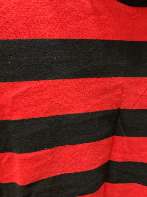 NUMBER (N)INE（ナンバーナイン）NUMBER (N)INE (ナンバーナイン) カート期 ボーダーTシャツ レッド サイズ:2の古着・服飾アイテム