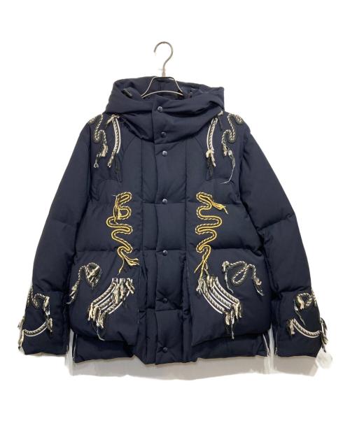 TOGA VIRILIS（トーガ ビリリース）TOGA VIRILIS (トーガ ビリリース) 20AW エンブロイダリーダウンジャケット ネイビー サイズ:46の古着・服飾アイテム