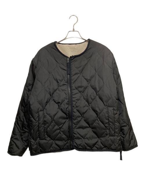 TAION（タイオン）TAION (タイオン) ミリタリー リバーシブル クルーネック ダウンジャケット ブラック サイズ:Lの古着・服飾アイテム