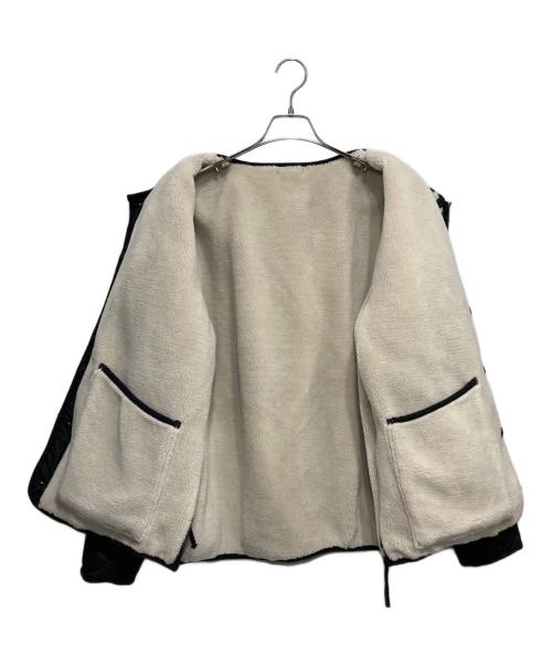 TAION（タイオン）TAION (タイオン) ミリタリー リバーシブル クルーネック ダウンジャケット ブラック サイズ:Lの古着・服飾アイテム