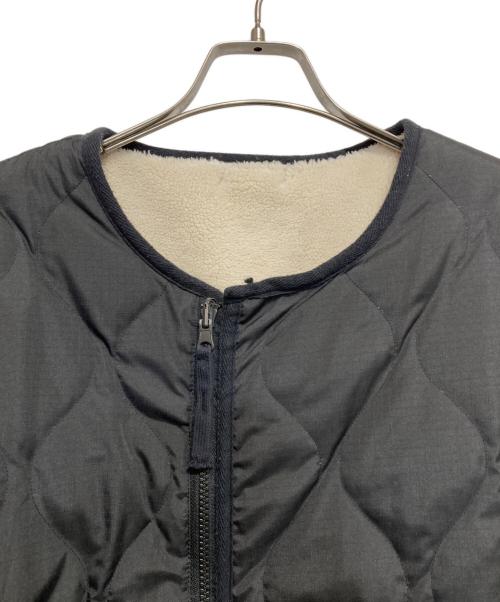 TAION（タイオン）TAION (タイオン) ミリタリー リバーシブル クルーネック ダウンジャケット ブラック サイズ:Lの古着・服飾アイテム