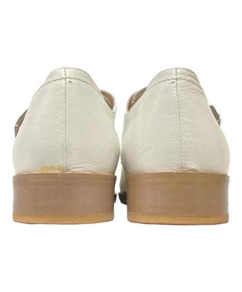 MARGARET HOWELL idea（マーガレット ハウエル アイディア）MARGARET HOWELL idea (マーガレット ハウエル アイディア) ダブルモンクシューズ ホワイト サイズ:23 1/2の古着・服飾アイテム
