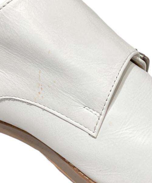MARGARET HOWELL idea（マーガレット ハウエル アイディア）MARGARET HOWELL idea (マーガレット ハウエル アイディア) ダブルモンクシューズ ホワイト サイズ:23 1/2の古着・服飾アイテム