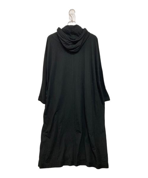 GROUND Y（グラウンドワイ）GROUND Y (グラウンドワイ) コットンロングフーディーカーディガン ブラック サイズ:3の古着・服飾アイテム