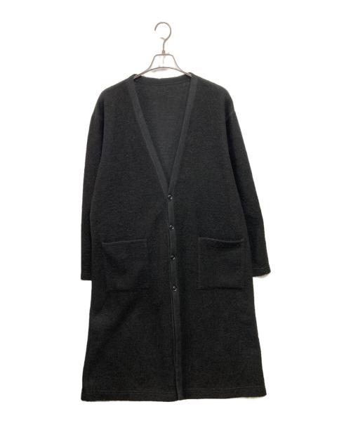 GROUND Y（グラウンドワイ）GROUND Y (グラウンドワイ) 22AW Airly jersey Long cardigan ロングカーディガン ブラック サイズ:3の古着・服飾アイテム