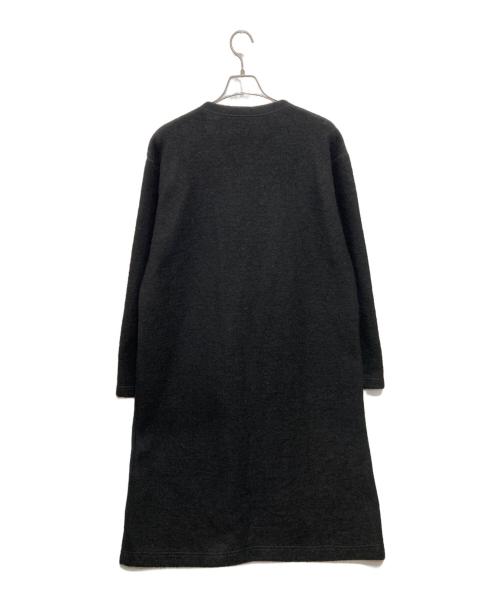GROUND Y（グラウンドワイ）GROUND Y (グラウンドワイ) 22AW Airly jersey Long cardigan ロングカーディガン ブラック サイズ:3の古着・服飾アイテム