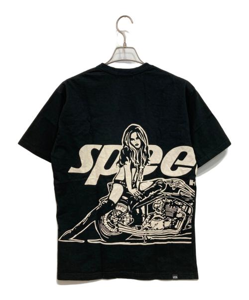 Hysteric Glamour（ヒステリックグラマー）Hysteric Glamour (ヒステリックグラマー) SPEEDSTER プリントTシャツ ブラック サイズ:Lの古着・服飾アイテム