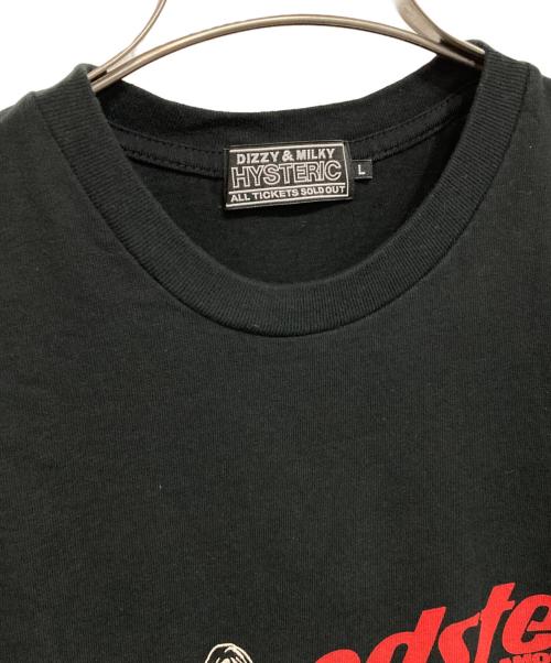 Hysteric Glamour（ヒステリックグラマー）Hysteric Glamour (ヒステリックグラマー) SPEEDSTER プリントTシャツ ブラック サイズ:Lの古着・服飾アイテム