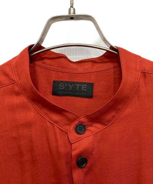 s'yte（サイト）s'yte (サイト) ビエラスタンドカラーシャツ ブラウン サイズ:4の古着・服飾アイテム