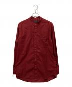 s'yteサイト）の古着「バンドカラーシャツ」｜ワインレッド