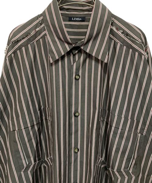 LIMI feu（リミフゥ）LIMI feu (リミフゥ) カットオフルーズフィットシャツ ブラウン サイズ:2の古着・服飾アイテム