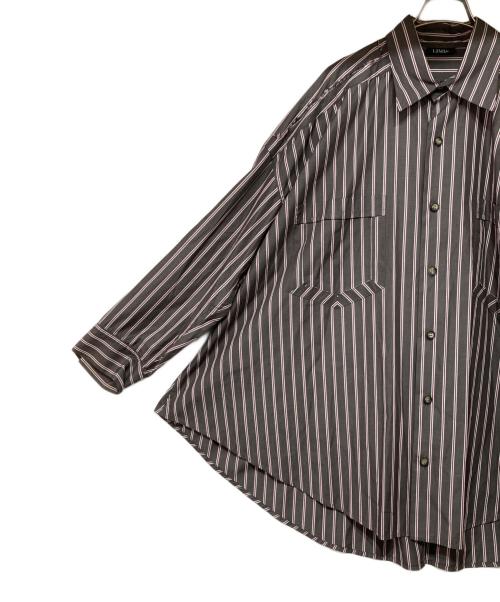 LIMI feu（リミフゥ）LIMI feu (リミフゥ) カットオフルーズフィットシャツ ブラウン サイズ:2の古着・服飾アイテム