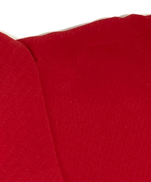 YOHJI YAMAMOTO（ヨウジヤマモト）YOHJI YAMAMOTO (ヨウジヤマモト) 穴あきデザインルーズフィットシャツ レッド サイズ:Sの古着・服飾アイテム