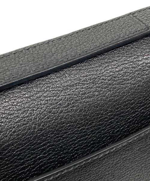 MIU MIU（ミュウミュウ）MIU MIU (ミュウミュウ) MADRAS レザーショルダーバッグ ブラックの古着・服飾アイテム