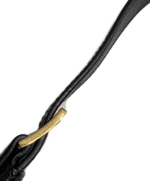 MIU MIU（ミュウミュウ）MIU MIU (ミュウミュウ) MADRAS レザーショルダーバッグ ブラックの古着・服飾アイテム