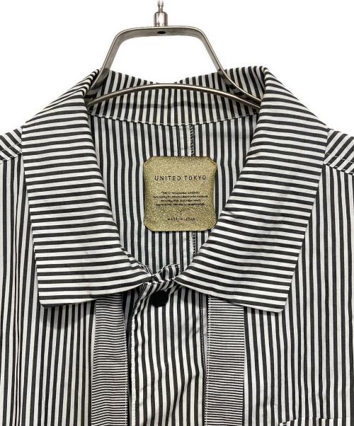 UNITED TOKYO（ユナイテッドトーキョー）UNITED TOKYO (ユナイテッドトーキョー) コットンレイヤードシャツ ホワイト×ブラック サイズ:1の古着・服飾アイテム