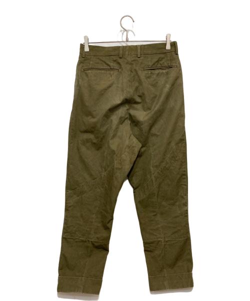 NEAT（ニート）NEAT (ニート) ボタンフライ２タックチノトラウザース カーキ サイズ:46の古着・服飾アイテム