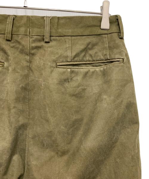 NEAT（ニート）NEAT (ニート) ボタンフライ２タックチノトラウザース カーキ サイズ:46の古着・服飾アイテム