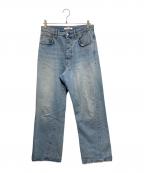 SUNFLOWERサンフラワー）の古着「WIDE TWIST JEANS ワイドツイストデニム」｜インディゴ