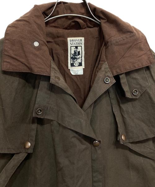 DROVER STATION（ドローバーステーション）DROVER STATION (ドローバーステーション) ヴィンテージオイルドダスターコート ブラウン サイズ:Sの古着・服飾アイテム