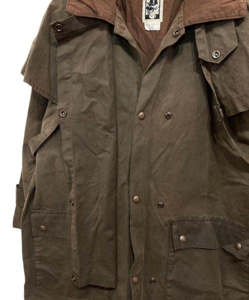 DROVER STATION（ドローバーステーション）DROVER STATION (ドローバーステーション) ヴィンテージオイルドダスターコート ブラウン サイズ:Sの古着・服飾アイテム
