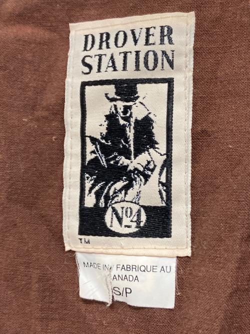 DROVER STATION（ドローバーステーション）DROVER STATION (ドローバーステーション) ヴィンテージオイルドダスターコート ブラウン サイズ:Sの古着・服飾アイテム