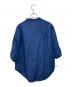 BLANC (ブラン) 6oz綿麻デニム パールボタン半袖シャツ インディゴ サイズ:38：5000円