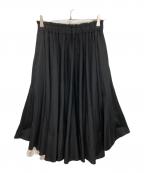 COMME des GARCONSコムデギャルソン）の古着「ギャザースカート」｜ブラック