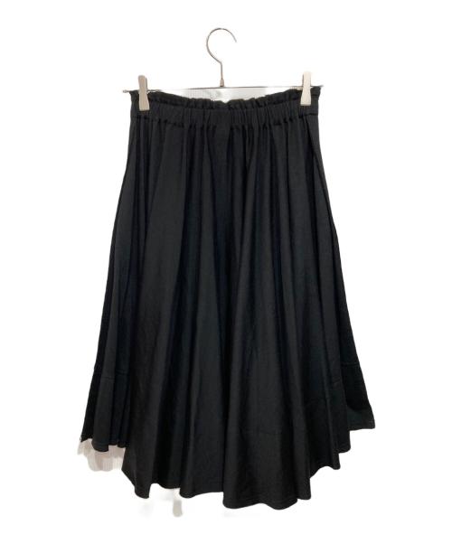 COMME des GARCONS（コムデギャルソン）COMME des GARCONS (コムデギャルソン) ギャザースカート ブラック サイズ:XSの古着・服飾アイテム