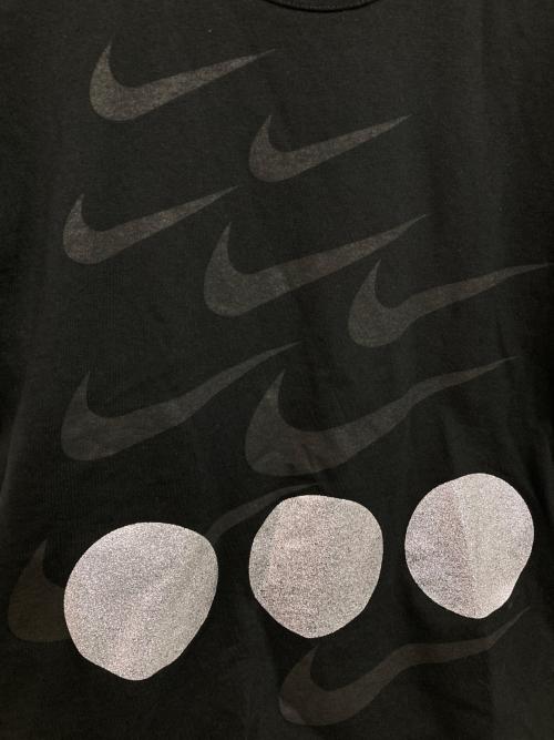 BLACK COMME des GARCONS（ブラックコムデギャルソン）BLACK COMME des GARCONS (ブラックコムデギャルソン) NIKE (ナイキ) 綿天竺 NIKE プリントTシャツ ブラック サイズ:XSの古着・服飾アイテム
