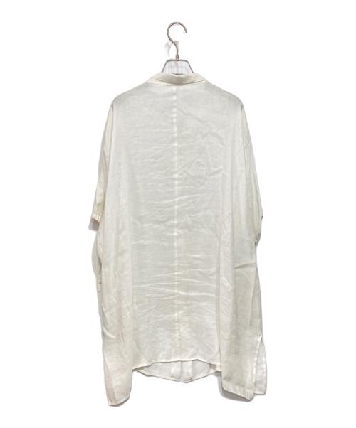 Y's（ワイズ）Y's (ワイズ) スタンドカラースリーブギャザーシャツ ホワイト サイズ:1の古着・服飾アイテム