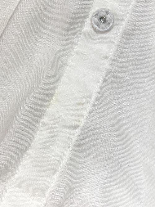 Y's（ワイズ）Y's (ワイズ) スタンドカラースリーブギャザーシャツ ホワイト サイズ:1の古着・服飾アイテム