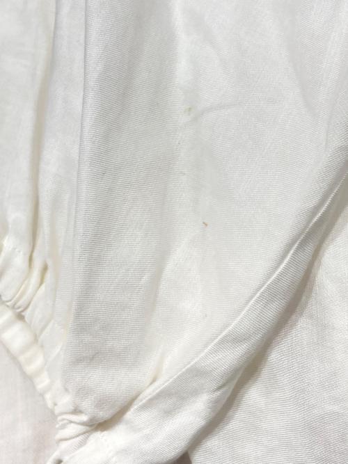 Y's（ワイズ）Y's (ワイズ) スタンドカラースリーブギャザーシャツ ホワイト サイズ:1の古着・服飾アイテム