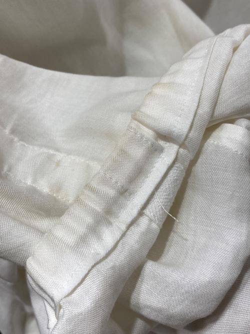 Y's（ワイズ）Y's (ワイズ) スタンドカラースリーブギャザーシャツ ホワイト サイズ:1の古着・服飾アイテム