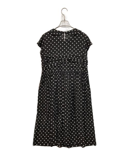 TAO COMME des GARCONS（タオ コムデギャルソン）TAO COMME des GARCONS (タオ コムデギャルソン) ドットギャザーワンピース ブラック サイズ:Sの古着・服飾アイテム