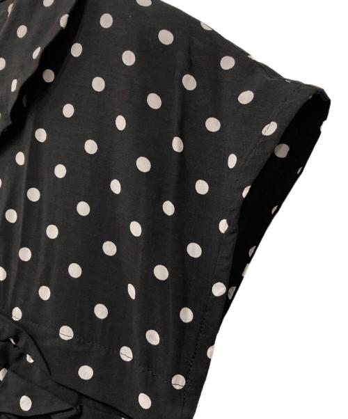TAO COMME des GARCONS（タオ コムデギャルソン）TAO COMME des GARCONS (タオ コムデギャルソン) ドットギャザーワンピース ブラック サイズ:Sの古着・服飾アイテム