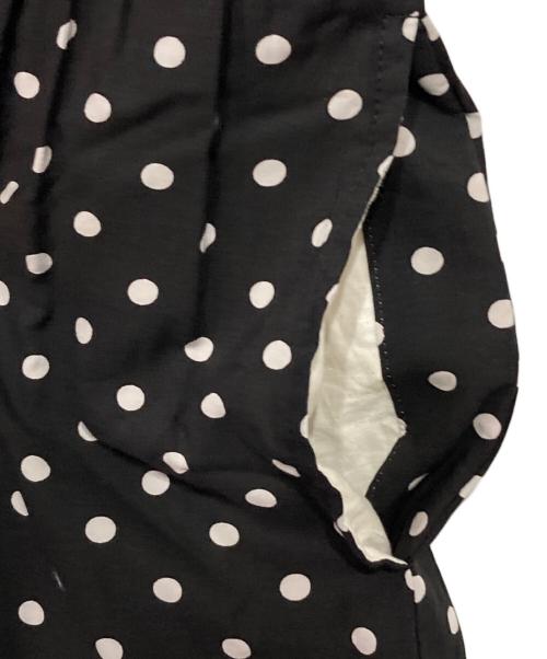 TAO COMME des GARCONS（タオ コムデギャルソン）TAO COMME des GARCONS (タオ コムデギャルソン) ドットギャザーワンピース ブラック サイズ:Sの古着・服飾アイテム