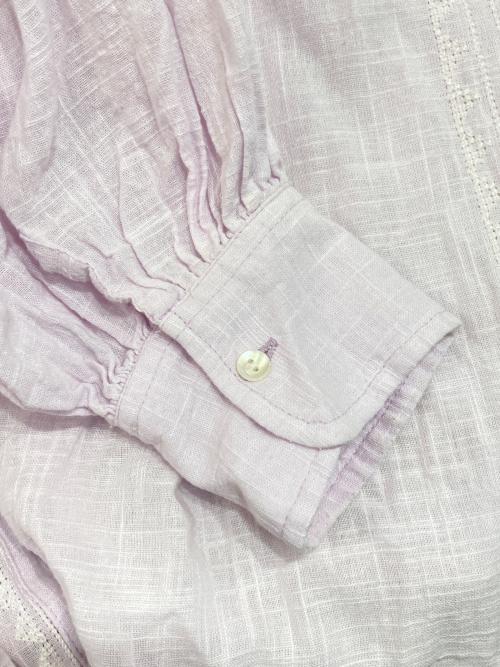 freada（フリーダ）Freada (フリーダ) インドクロス刺繍 ロングカフタンドレス ピンク サイズ:FREEの古着・服飾アイテム