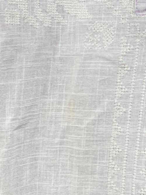 freada（フリーダ）Freada (フリーダ) インドクロス刺繍 ロングカフタンドレス ピンク サイズ:FREEの古着・服飾アイテム