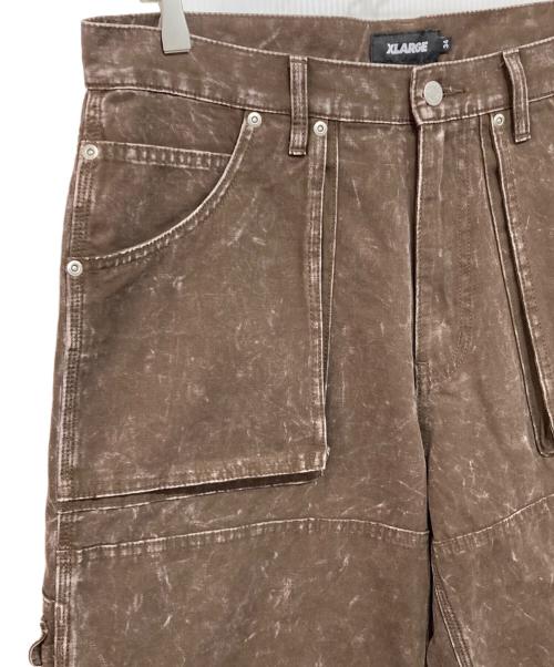 X-LARGE（エクストララージ）X-LARGE (エクストララージ) AGING PAINTER PANTS ブラウン サイズ:34inchの古着・服飾アイテム