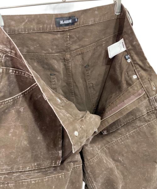 X-LARGE（エクストララージ）X-LARGE (エクストララージ) AGING PAINTER PANTS ブラウン サイズ:34inchの古着・服飾アイテム