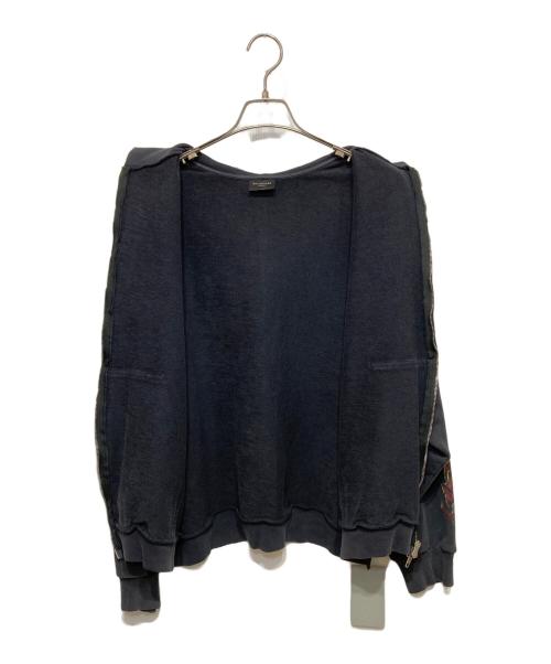 BALENCIAGA（バレンシアガ）BALENCIAGA (バレンシアガ) 23AW OFF SHORE ジップパーカー ブラック サイズ:XXSの古着・服飾アイテム
