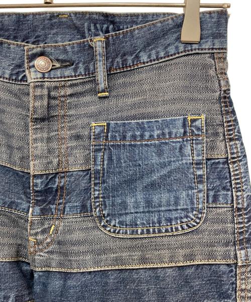 Hysteric Glamour（ヒステリックグラマー）Hysteric Glamour (ヒステリックグラマー) スクラッチフレアデニムパンツ インディゴ サイズ:25インチの古着・服飾アイテム