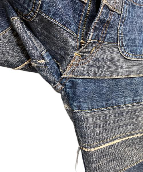 Hysteric Glamour（ヒステリックグラマー）Hysteric Glamour (ヒステリックグラマー) スクラッチフレアデニムパンツ インディゴ サイズ:25インチの古着・服飾アイテム