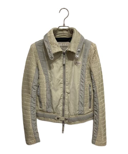 DIESEL（ディーゼル）DIESEL (ディーゼル) G-RITAS クロップドジャケット ベージュ サイズ:Sの古着・服飾アイテム