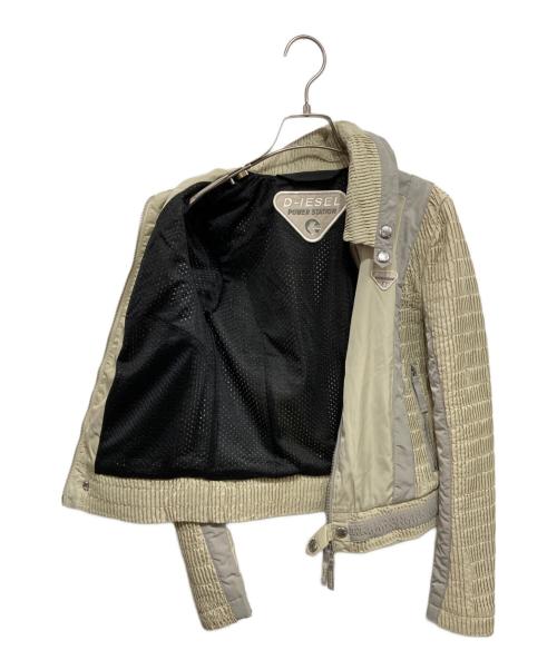 DIESEL（ディーゼル）DIESEL (ディーゼル) G-RITAS クロップドジャケット ベージュ サイズ:Sの古着・服飾アイテム