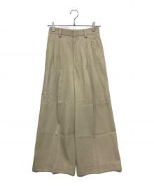 Plage（プラージュ）の古着「R'IAM タックチノパンツ」｜ベージュ