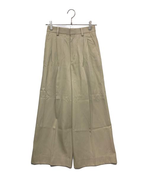 Plage（プラージュ）Plage (プラージュ) R'IAM タックチノパンツ ベージュ サイズ:36の古着・服飾アイテム