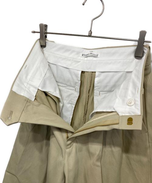 Plage（プラージュ）Plage (プラージュ) R'IAM タックチノパンツ ベージュ サイズ:36の古着・服飾アイテム